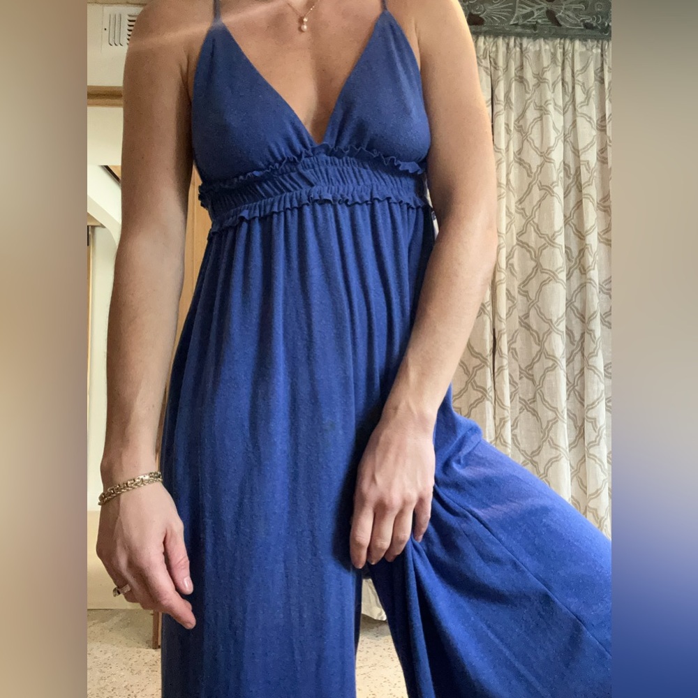 Free People FP BEACH blue jumpsuit